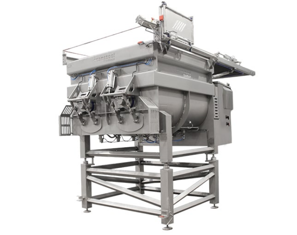 Промышленный горизонтальный миксер Scansteel Foodtech для производства влажных кормов для животных